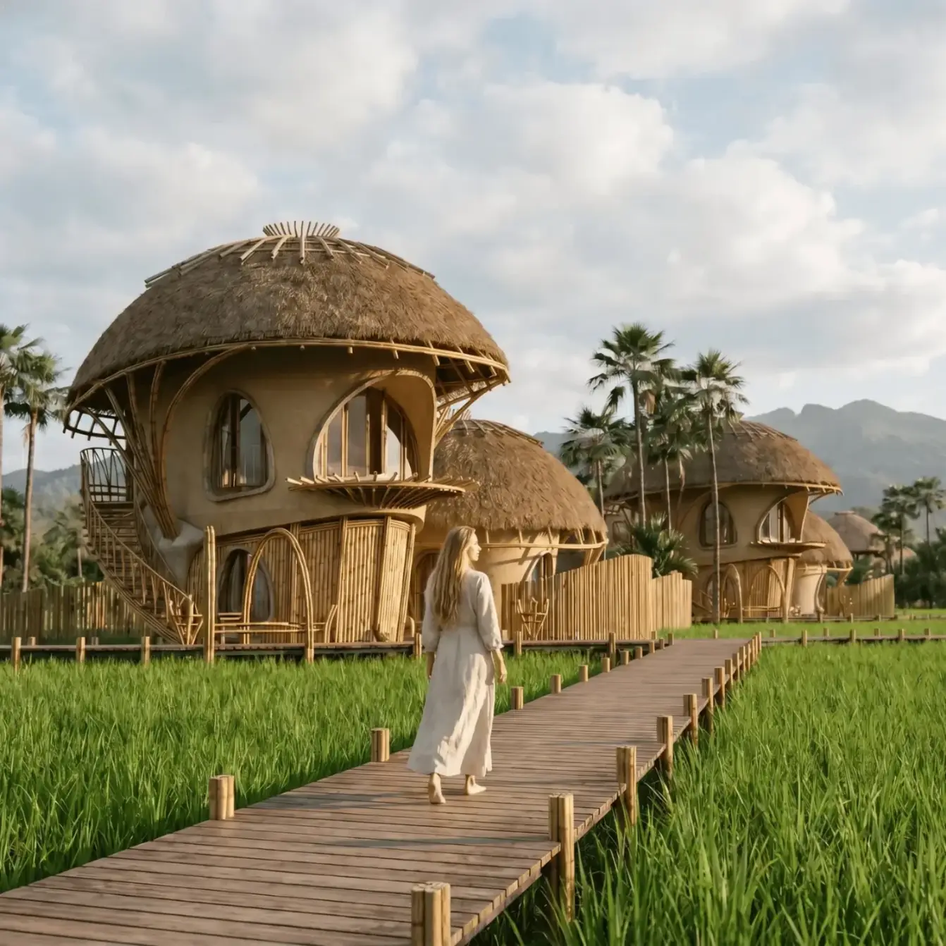 ผลงานออกแบบโรงแรมสะปันาลัย จังหวัดน่าน โดย Grid Architect ใช้วัสดุธรรมชาติและสถาปัตยกรรมหลังคาทรงโค้ง สร้างบรรยากาศรีสอร์ทกลางทุ่งและภูเขาที่หรูหรา เรียบง่าย และกลมกลืนกับบริบทท้องถิ่น